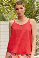 Adorne Kim Linen Cami Top