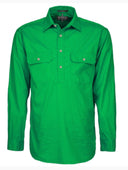 Pilbara Mens Closed Front Long Sleeved Shirt RM200CF
