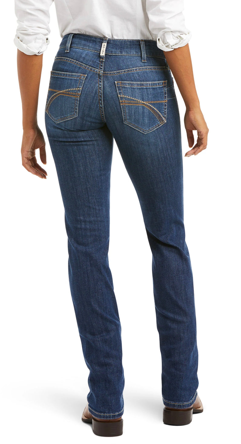 Ariat Ladies REAL Mid Rise Straight Leg Brenda Irvine Jean 10037682