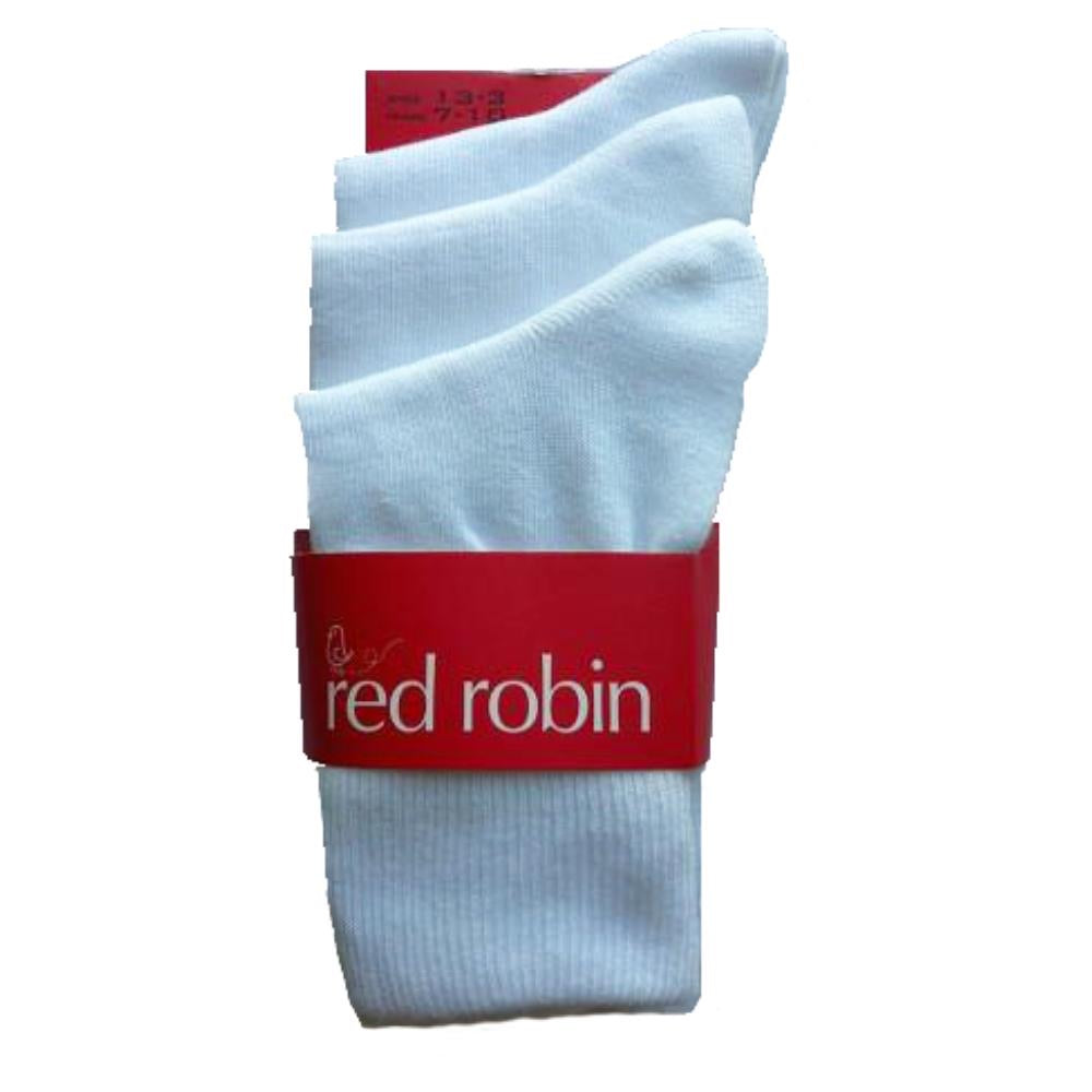 Red Robin kids school socks - 3 pack - white