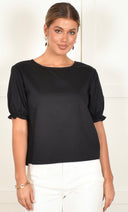 Adorne Willow Poplin Top