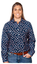 Just Country Womens Georgie Half Button Print Work shirts