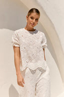 Adorne Ladies Willow Broderie Top