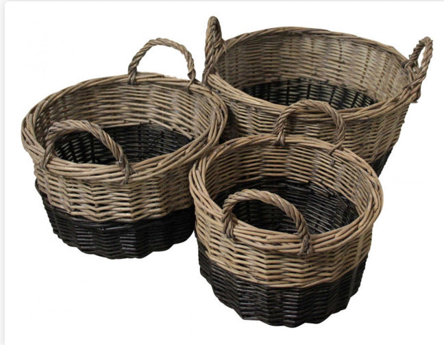 Lavida Basket Dip Black set of 3