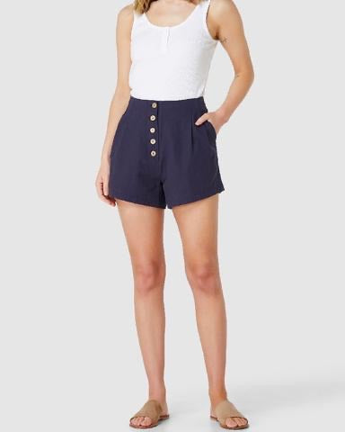 Elwood Ladies Marla Navy Shorts