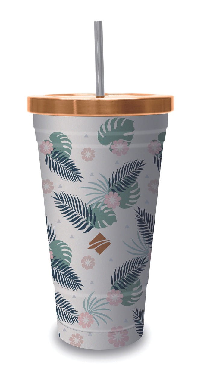 Oztrail Insulated Cup with Straw