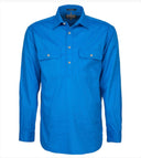 Pilbara Mens Closed Front Long Sleeved Shirt RM200CF