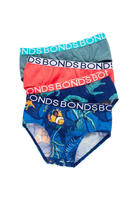 Bonds Boys Brief 4 Pack