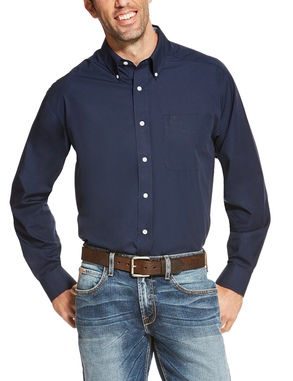Ariat Mens Wrinkle Free Solid Shirts