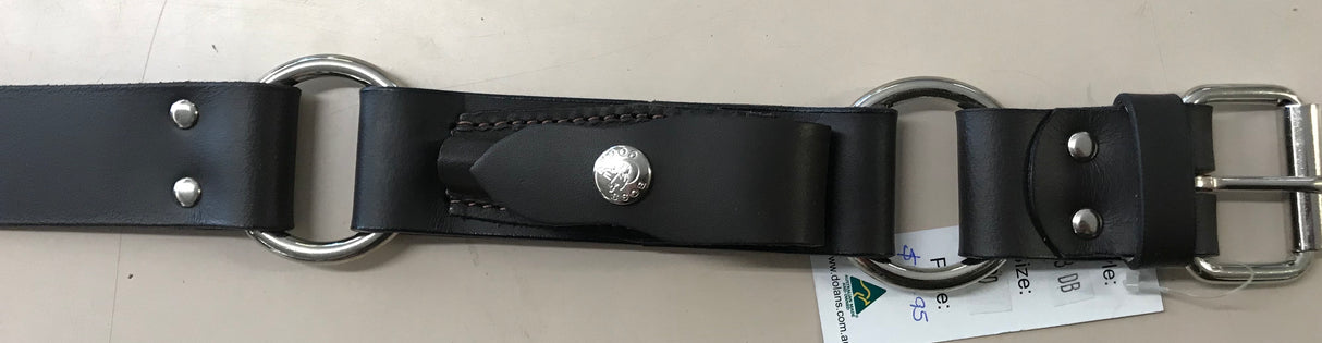 Boss Cocky Ringer Double Ring Brown Leather Belt