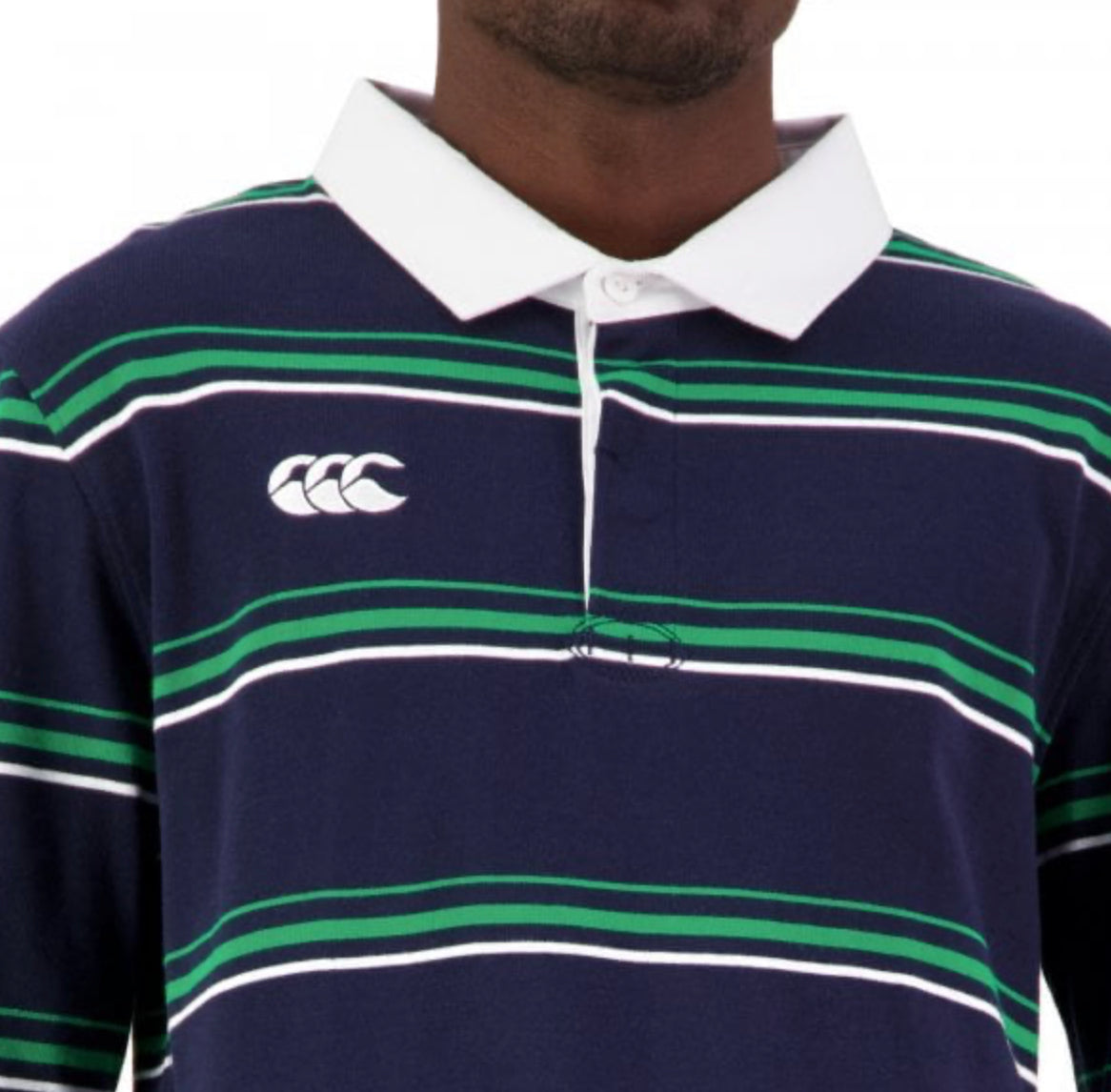 Canterbury Mens Navy Stripe Rugby Jersey.