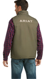 Ariat Mens Team logo Insulated Vest in Walnut 10037551