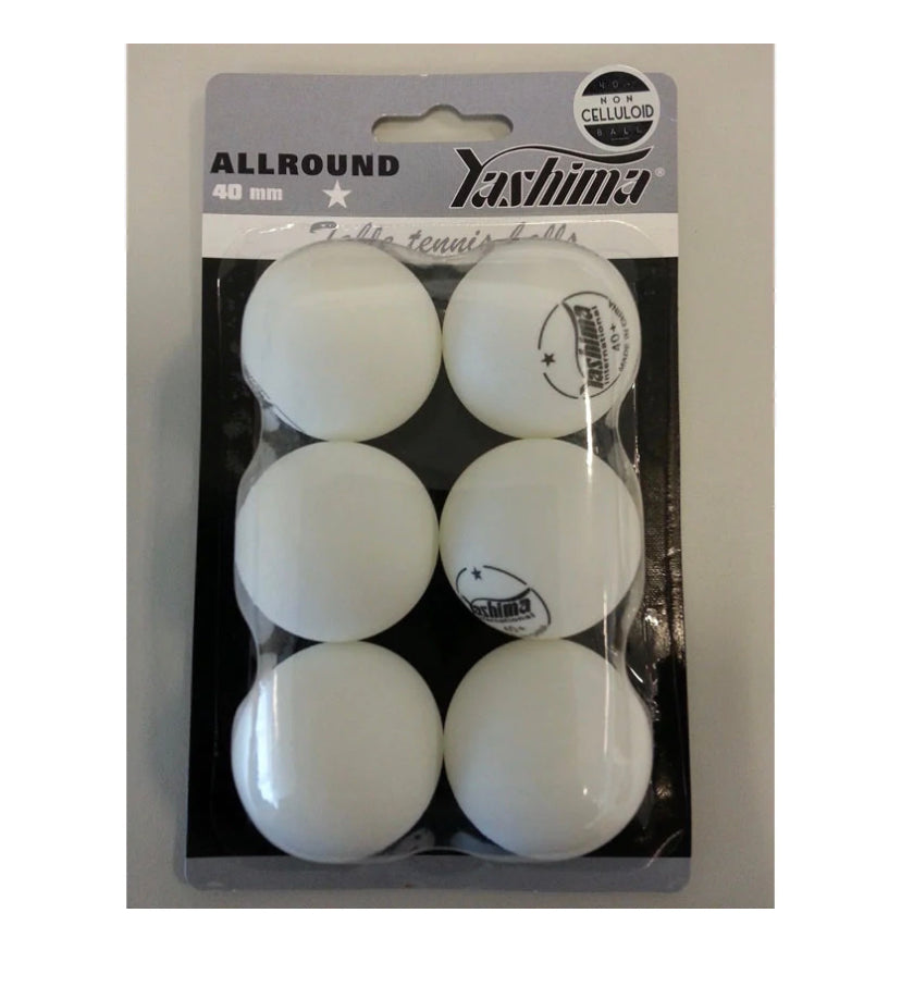 Yashima Table Tennis Balls - White
