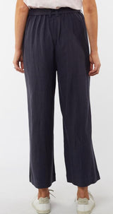 Elm Dylan Wide Leg Pants in Navy or Green