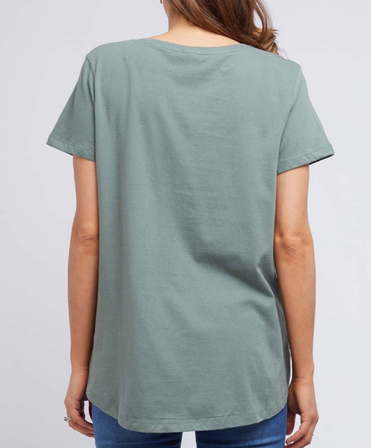 Elm Ladies Cross It Off Tee in Khaki Green