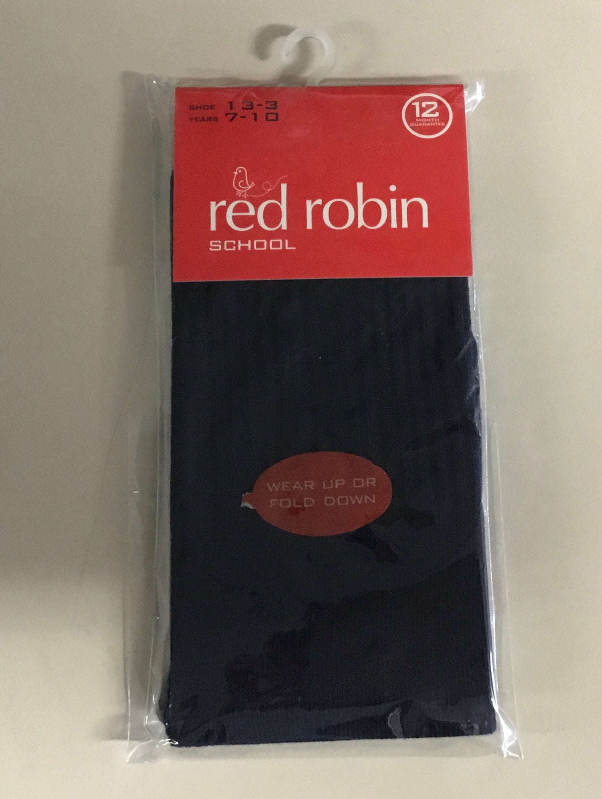 Red Robin kids turnabouts school socks - navy