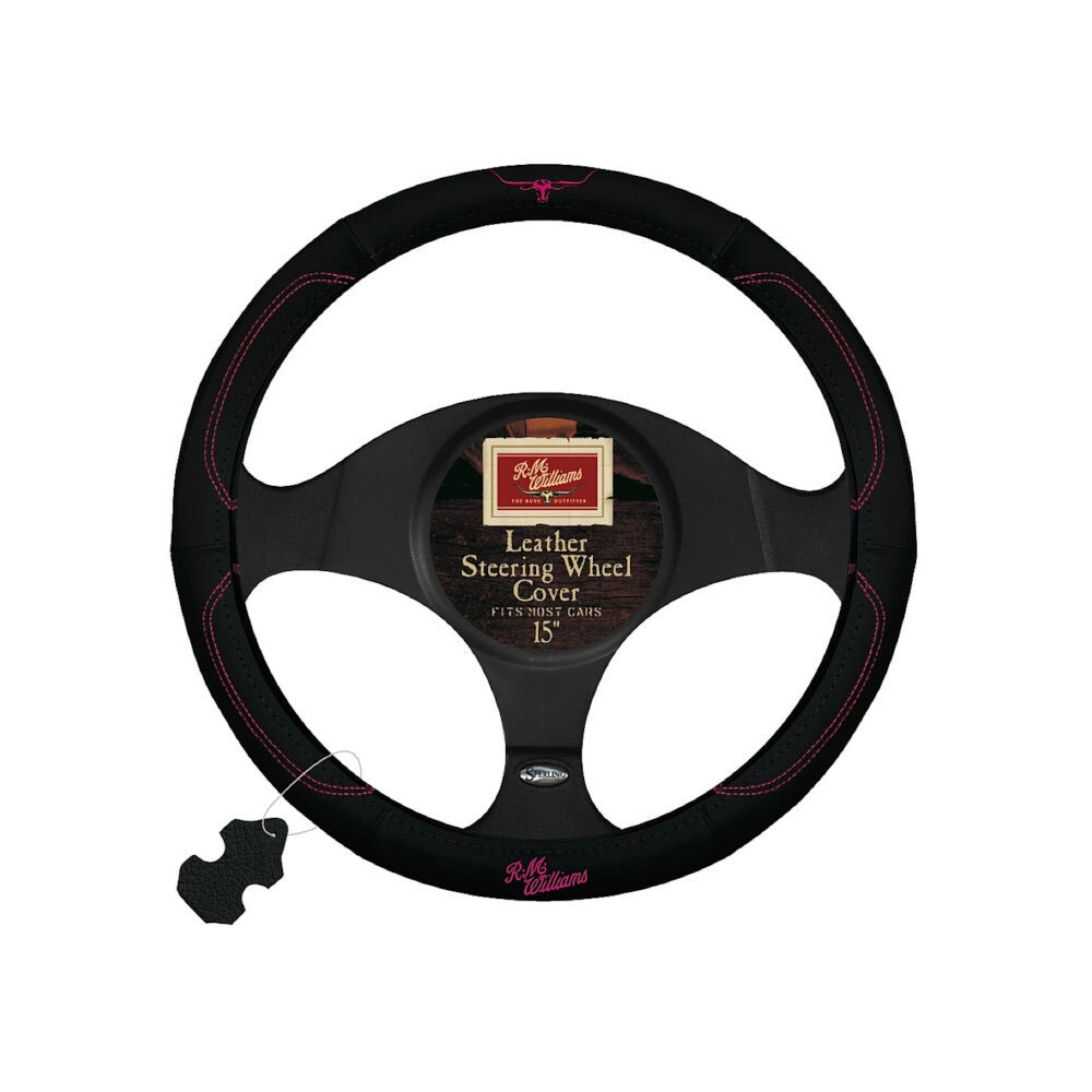 RM Williams Leather Steering Wheel Cover 15”