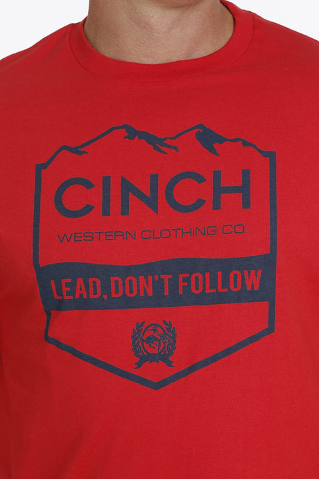 Cinch Mens Lead Don't Follow Round Neck T Shirt